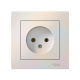 AtlasDesign Жемчуг Розетка без заземления, 16А, (в сборе с рамкой)  ATN000440  SE