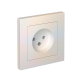 AtlasDesign Жемчуг Розетка без заземления, 16А, (в сборе с рамкой)  ATN000440  SE