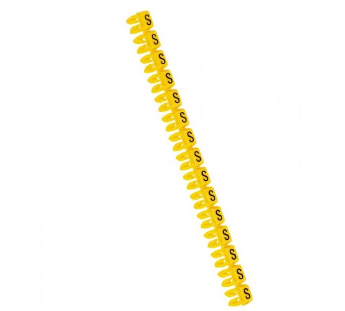 Маркер CAB 3 - для кабеля 4-6 мм - заглавная буква S  038378  Legrand