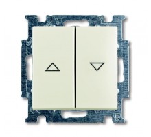 ABB Basic 55 Шале (белый) Выключатель жалюзийный кнопочный  1413-0-1102   2CKA001413A1102  ABB