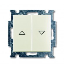 ABB Basic 55 Шале (белый) Выключатель жалюзийный кнопочный  1413-0-1102   2CKA001413A1102  ABB