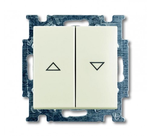 ABB Basic 55 Шале (белый) Выключатель жалюзийный кнопочный  1413-0-1102   2CKA001413A1102  ABB