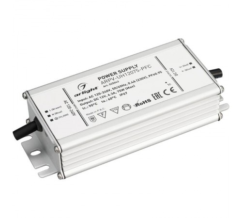 Блок питания ARPV-UH12075-PFC (12V, 6.3A, 75W)  025043  Arlight