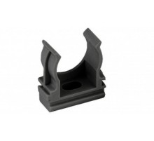 Крепеж-клипса для трубы 32мм (пластм.)черная  К01132Ч  Рувинил