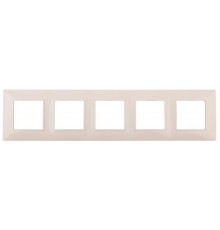14-5005-02 ЭРА Рамка на 5 постов, Эра Elegance, сл.кость  Б0034406  ЭРА