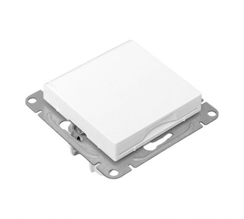 Механизм розетки, 16А, IP44, с заземлением, со шторками, c крышкой, белый Эпика EKF  UP1-SOW-111-44  EKF