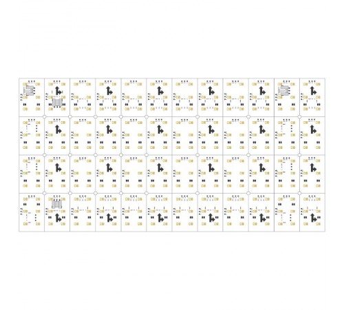 Лист LX-480-2835-576-24V White-MIX CRI90 (240mm, 15W, IP20)  028844  Arlight