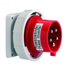 Вилка панельная 32A 5p 400V 6h IP67 прямая фланец 85 x 85 I 28184-Bals I Bals