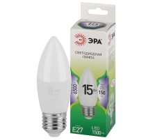 Лампа светодиодная  GREEN LINE LED B35-15W-865-E27 GL E27 15 Вт свеча холодный свет  Б0067094  ЭРА