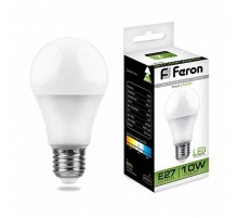 Лампа светодиодная LB-92 (10W) 230V E27 4000K A60  25458  FERON