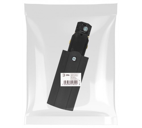 Коннектор для трехфазного шинопровода STR-30-B-CN-PL типа PL кабельный ввод левый черный  Б0049740  ЭРА