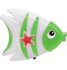 Ночник светодиодный NLA 05-FG РЫБКА зелёная с выключателем 230В  4690612029023  IN HOME