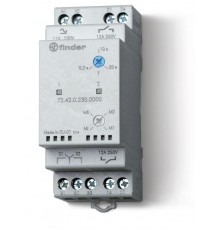 Реле выбора приоритета; питание 110...240В AC/DC; выход 2NO 12А; модульное, ширина 35мм; степень защиты IP20  724202300000  Finder