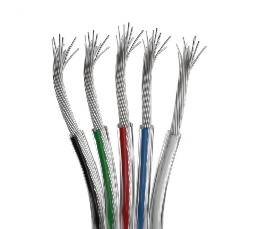 Шлейф питания ARL-22AWG-CLEAR-5Wire-CU (Arlight, -)  034967  Arlight