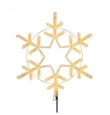 Фигура "Снежинка" цвет ТЕПЛЫЙ БЕЛЫЙ, размер 55*55 см   501-324  NEON-NIGHT