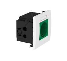 Укомплектованный розеточный блок AR45 (марк.,1xModul45,84x84x59 мм,зеленый) (SDE-RW D0GN1B)  6119422  OBO Bettermann