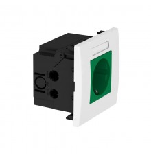 Укомплектованный розеточный блок AR45 (марк.,1xModul45,84x84x59 мм,зеленый) (SDE-RW D0GN1B)  6119422  OBO Bettermann