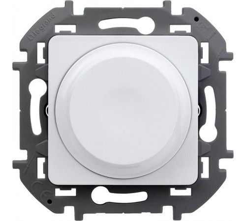 Inspiria Белый Диммер (светорегулятор) поворотный 300Вт без нейтрали С/У без рамки  673790  Legrand