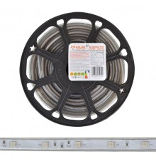 Лента светодиодная 220В IP67 RGB 50м мультиколор ULS-Q215 5050-30LED/m-14mm-IP67-220V-7,2W/m-50M-RGB  10978  Volpe