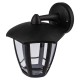 Светильник садово-парковый 6-гранный черный настенный вниз E27 IP44(У1) НБУ 07-40-004 "Дели 3" (8/48  Б0051188  ЭРА