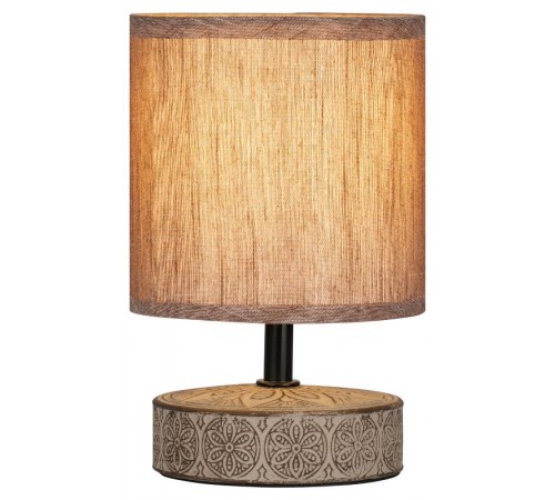 Настольная лампа Eleanor 7070-502 1 * Е14 40 Вт керамика кофейная  Б0057270  Rivoli