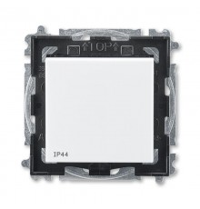 ABB Levit Белый / дымчатый чёрный Переключатель 1-кл. IP44  3559H-A06940 62  2CHH596940A4062  ABB