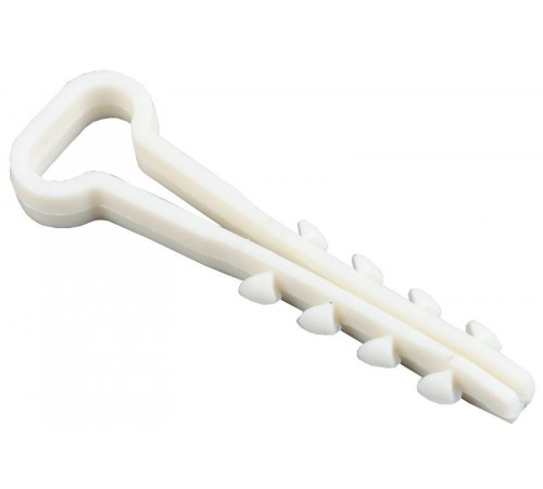 Дюбель хомут 5х8мм нейлон белый (100шт)   UHH35-5-8-100  IEK