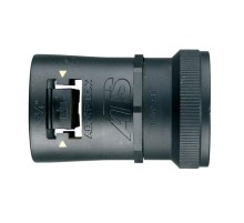 Фитинг AT34/U138/SFA/BLY, прямой, РА66/алюминий/эласт., черный/желтый, резьба U138, d34, 10 шт. в пачке  7TCA296000R1744  ABB