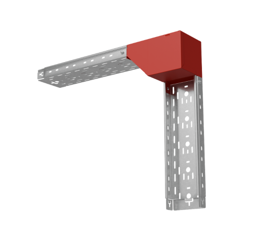 Угол вертикальный внешний L 50х150 мм с разворотом трассы на 90 град "ПЛЮС"  VLPDplus90-50-150-L  КМ-профиль