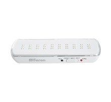 Светильник аварийный, 30 LED AC/DC, белый, EM110 с наклейкой ВЫХОД IP65 3 часа  41532  FERON