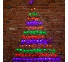 Гирлянда "Сеть" 2х2х1.5м,  свечение с динамикой, черный ПВХ, 136 LED, 230 В, цвет: Мультиколор  215-009  NEON-NIGHT