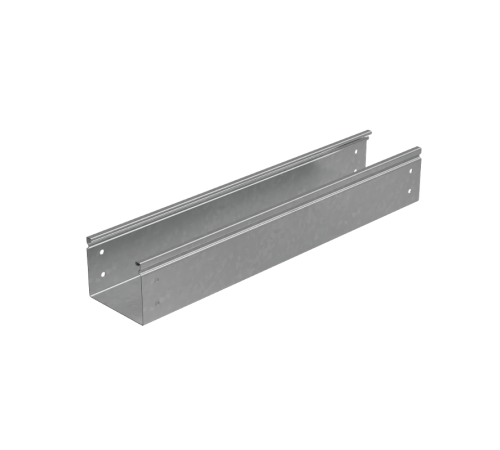 Лоток неперф. 80х100х1,5 L2500 мм "Стандарт ПЛЮС" INOX304  LNEplus80-100-1.5-2500 INOX304  КМ-Профиль