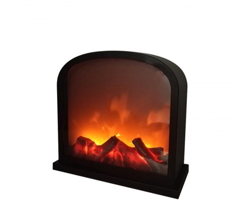 Светодиодный камин Шале с эффектом живого огня 30х13х28 см, батарейки 3хС (не в комплекте) или от USB (в комплекте)  511-006  NEON-NIGHT