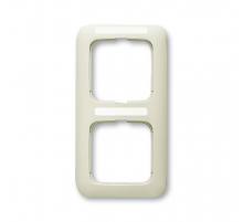 Рамка 2-постовая, серия Busch-Duro 2000 SI, цвет слоновая кость  1725-0-1465   2CKA001725A1465  ABB