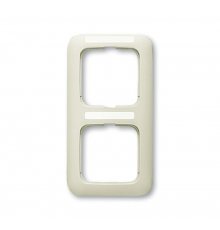 Рамка 2-постовая, серия Busch-Duro 2000 SI, цвет слоновая кость  1725-0-1465   2CKA001725A1465  ABB