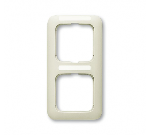 Рамка 2-постовая, серия Busch-Duro 2000 SI, цвет слоновая кость  1725-0-1465   2CKA001725A1465  ABB