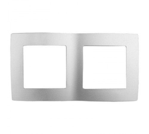 Рамка на 2 поста 12-5002-03  ,  алюминий  Б0014753  ЭРА