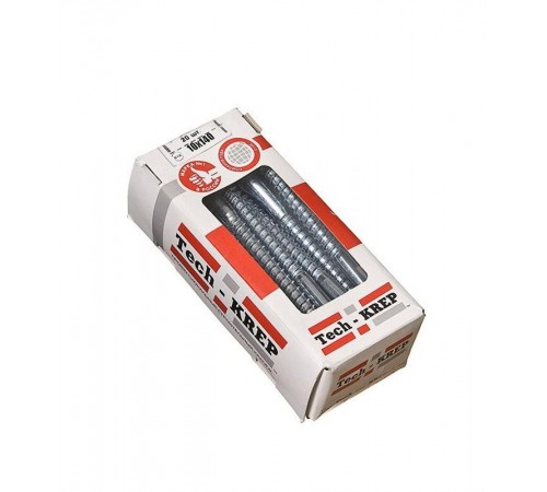 Болт DIN 571 сантехнический оцинк 10х140 (20 шт) - коробка с ок. Tech-Kr ( 1,395 кг)  126563  Tech-KREP