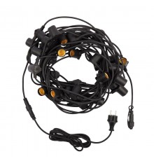 Белт-Лайт 20 м, черный каучук, шаг 50 см, 40 патронов, IP44  331-333  NEON-NIGHT