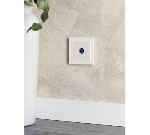 BRITE Розетка TV проходная РТВ10-0-БрЖ жемчужный   BR-A10-P-K36  IEK