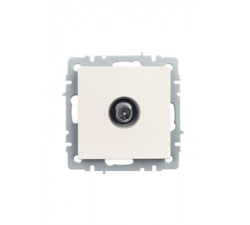 BRITE Розетка TV проходная РТВ10-0-БрЖ жемчужный   BR-A10-P-K36  IEK