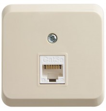 Этюд Кремовый О/У Розетка компьютерная RJ45 кат.5E  KOMA-001K  SE