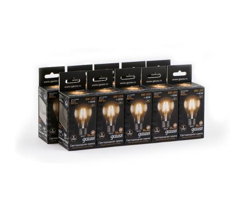 Лампа светодиодная LED 6Вт E27 220В 2700К A60  102802106  Gauss