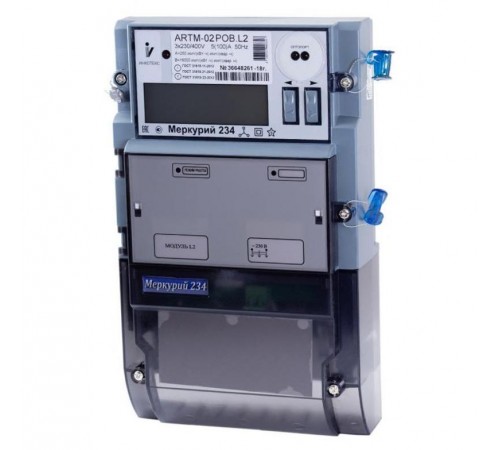 Счетчик Меркурий 234 ARTMX2-03 DPBR.G 5-10A/400В (мнтар.) ЖКИ (монт. пл.)