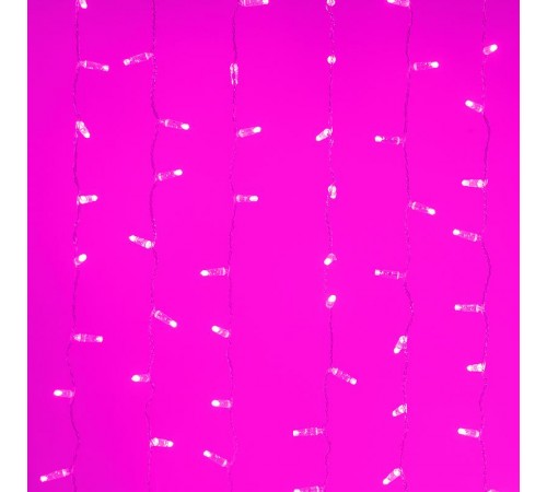 Светодиодная гирлянда ARD-CURTAIN-CLASSIC-2000x3000-CLEAR-760LED Pink (230V, 60W)  024862  Arlight