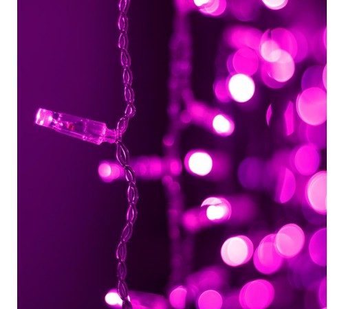 Светодиодная гирлянда ARD-CURTAIN-CLASSIC-2000x3000-CLEAR-760LED Pink (230V, 60W)  024862  Arlight