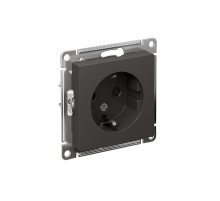 AtlasDesign Базальт Розетка с заземлением со шторками, 16А, механизм  ATN001445  SE