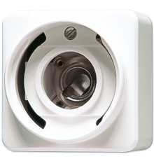 Патрон для лампочки (без колпачка), резьба Е 10; белый  637-10AWW  Jung