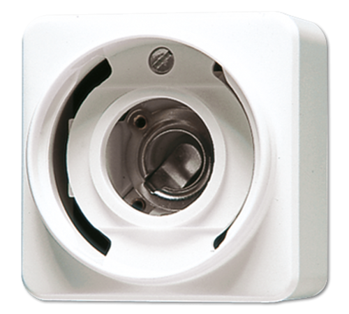 Патрон для лампочки (без колпачка), резьба Е 10; белый  637-10AWW  Jung