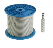 Трос стальной в ПВХ оплетке DIN 3055 12 мм (10/12) (100 м/уп)  PR08.29476  Промрукав